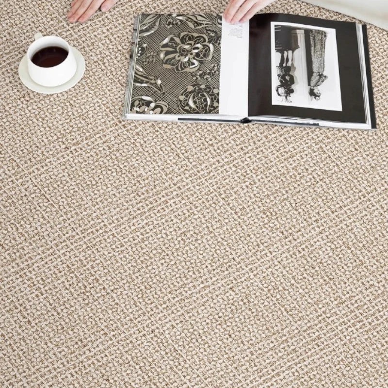 Analia Polyester Minimalist Textured Waterproof Living Room Rug - Soft Non-Slip Area Carpet for Home, Bedroom, Office & Dorm Decor