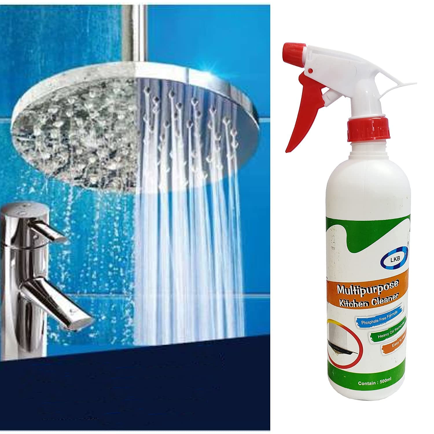 VIVNITS UNITY Kitchen Cleaner Spray - Powerful Oil & Grease Stain Remover for All Surfaces | Non-Toxic, Non-Flammable Degreaser for Kitchen, Chimney, Sink, Grill & Exhaust Fan | Perfect for Deep Cleaning Stubborn Grease & Everyday Kitchen Maintenance