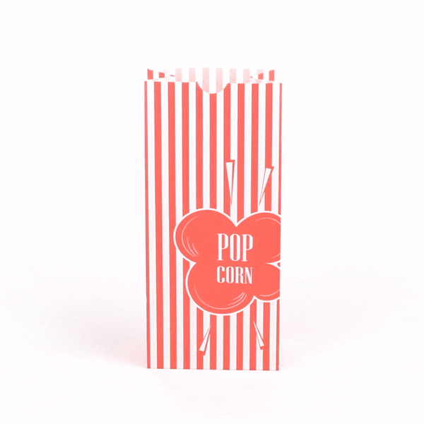 Premium 1 oz Red Paper Popcorn Bags (4.25