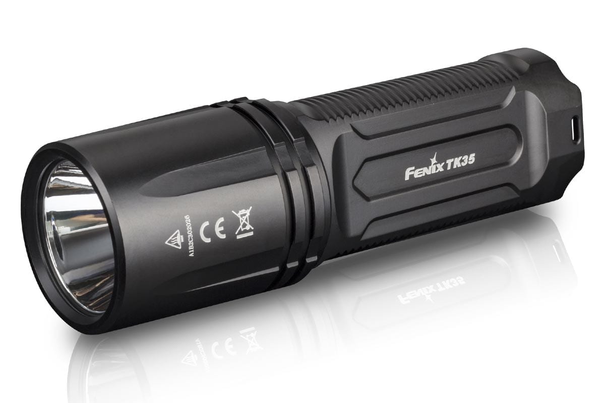 Fenix TK35 High-Powered LED Flashlight - 1000 Lumens, Rechargeable Battery, Durable for Outdoor Adventures, Camping, Hiking & Emergency Use