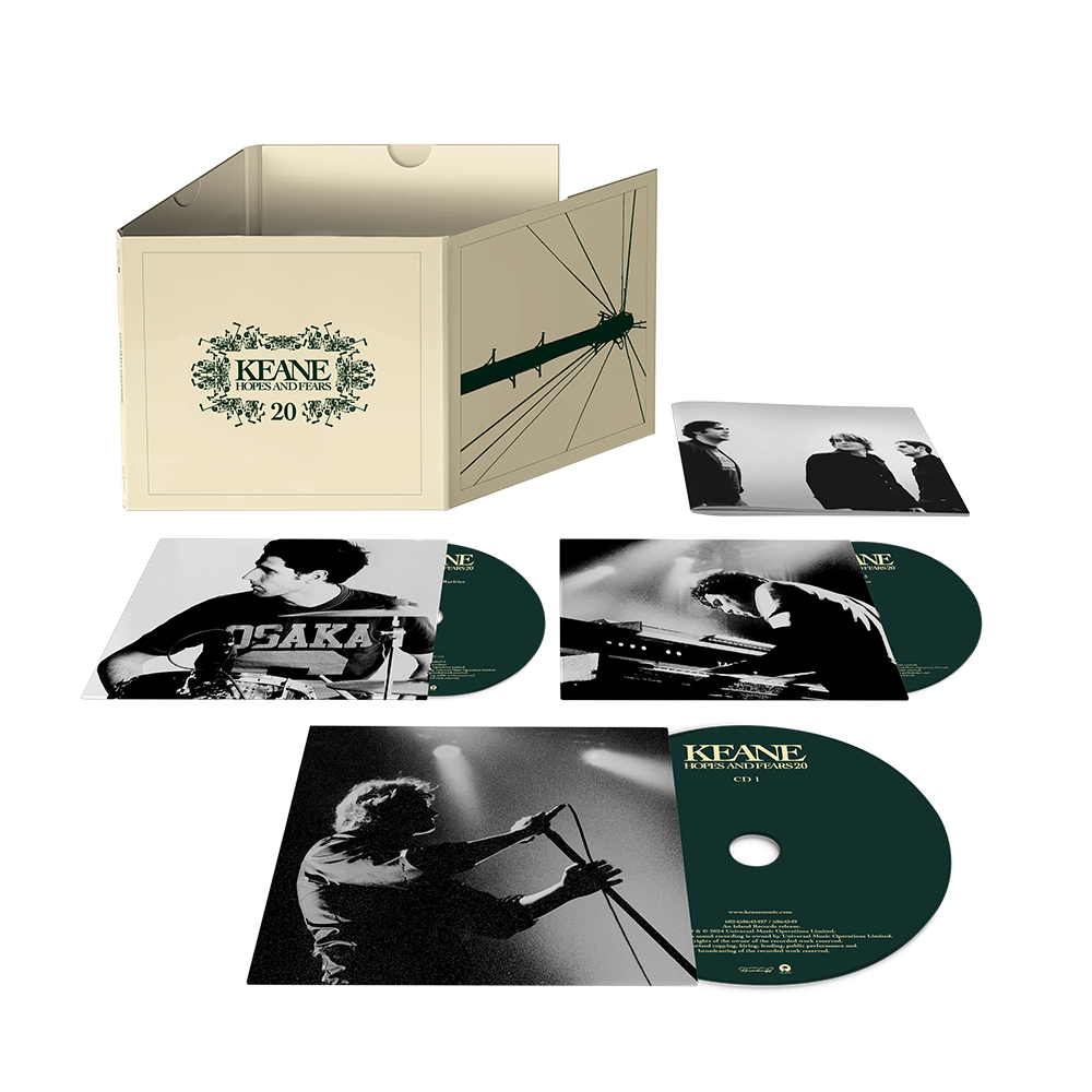 Hopes And Fears 20th Anniversary Edition - 3CD Deluxe Set | Perfect for Music Collectors & Keane Fans | Great for Home Listening, Car Rides & Gift Giving