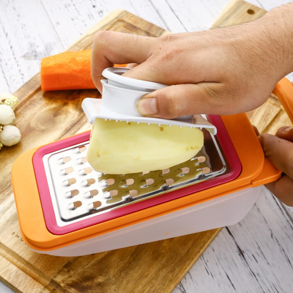 Safe Plastic Hand Protector for Kitchen Grater - Finger Guard & Grip Shield for Safe Grating, Slicing & Shredding | Ideal for Cheese, Vegetables & Fruits