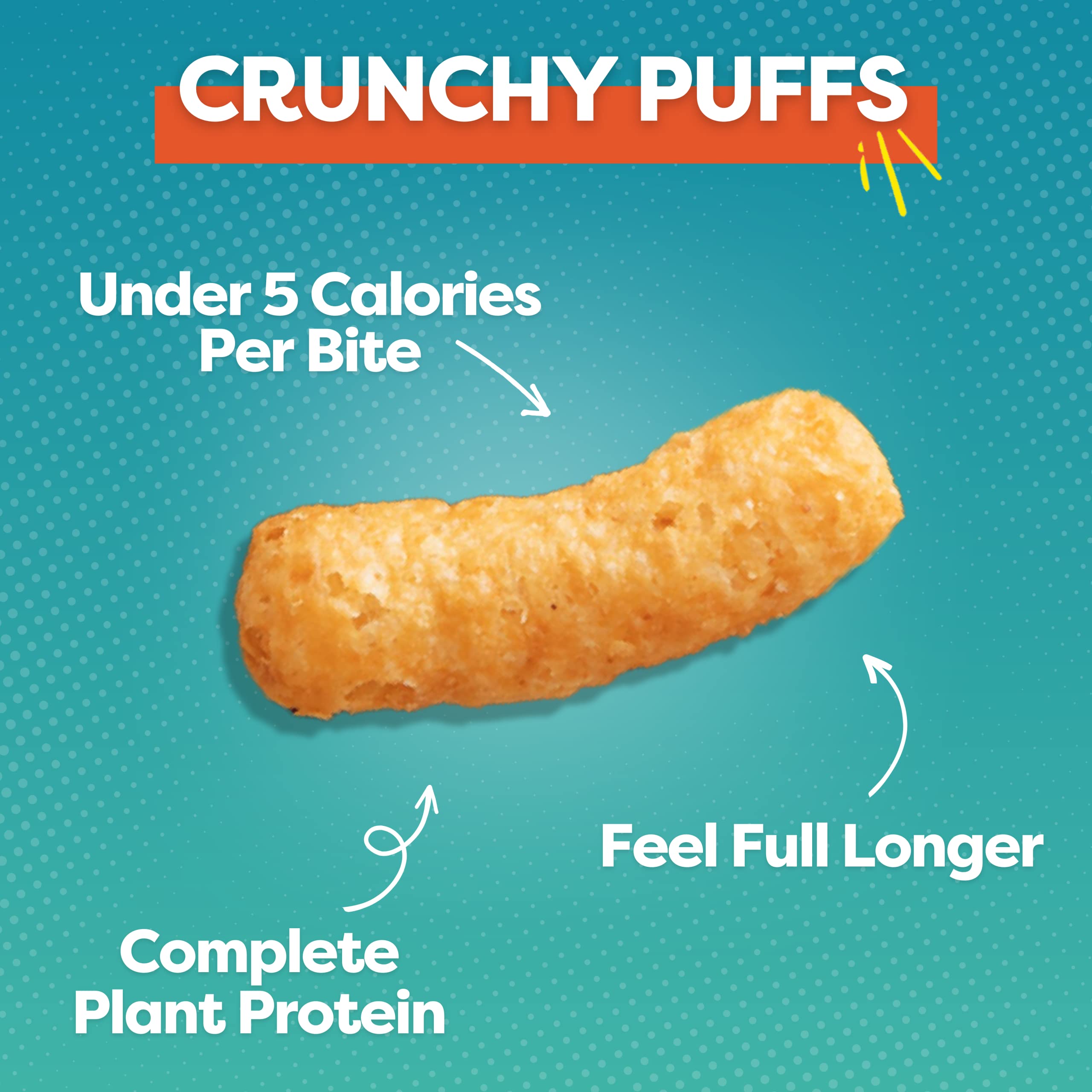 Pnuff Crunch Peanut Butter Puffs - Healthy Low Calorie Gluten Free Vegan Snacks | High Protein Keto Friendly | Low Sugar Office Snacks | As Seen on Shark Tank | Original Flavor 4 Oz Bags (Pack of 15) | Perfect for Work Lunchboxes, Gym Fuel & On-the-Go Snacking