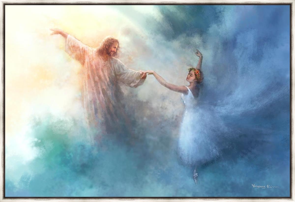 A Pas De Deux By Yongsung Kim - Ballet Dance Art Print - Elegant Wall Decor for Home, Office & Dance Studios