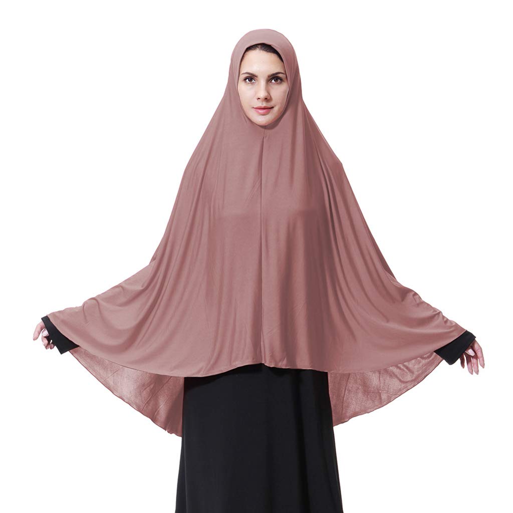 LEJIA Women's Extra Long Milk Fiber Hijab Scarf - Soft Lightweight Muslim Head Cover for Prayer, Modest Fashion, Daily Wear - Elegant Solid Color Shawl for Arab, Islamic & Casual Outfits