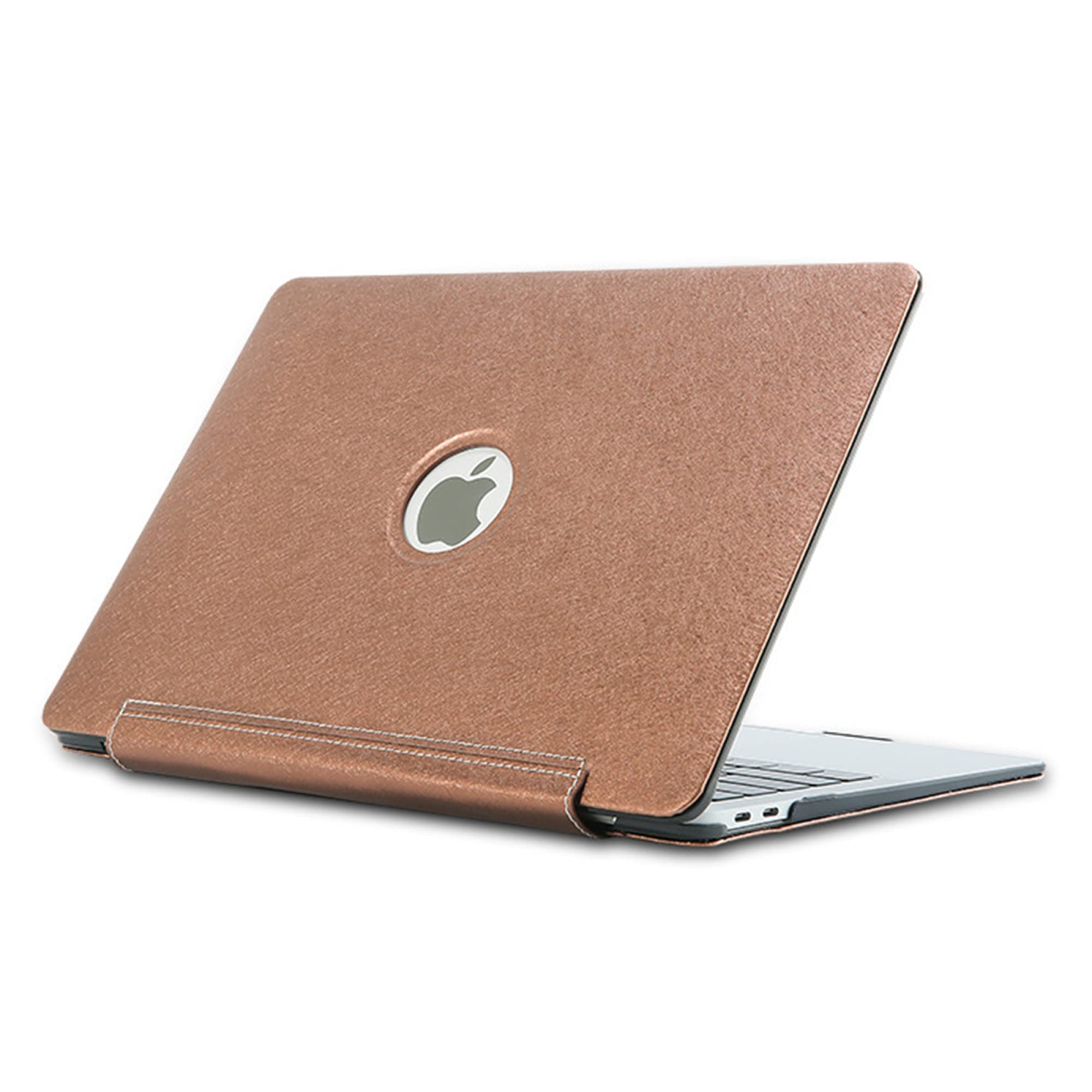 Durable ALX-Dec Hard Plastic MacBook Case - Compatible with MacBook Pro Retina (2020/2019/2018) with Touch ID, Slim Protective Shell Cover for 13-inch MC207/MC516 Models in Brown - Perfect for Travel, Office & School Use