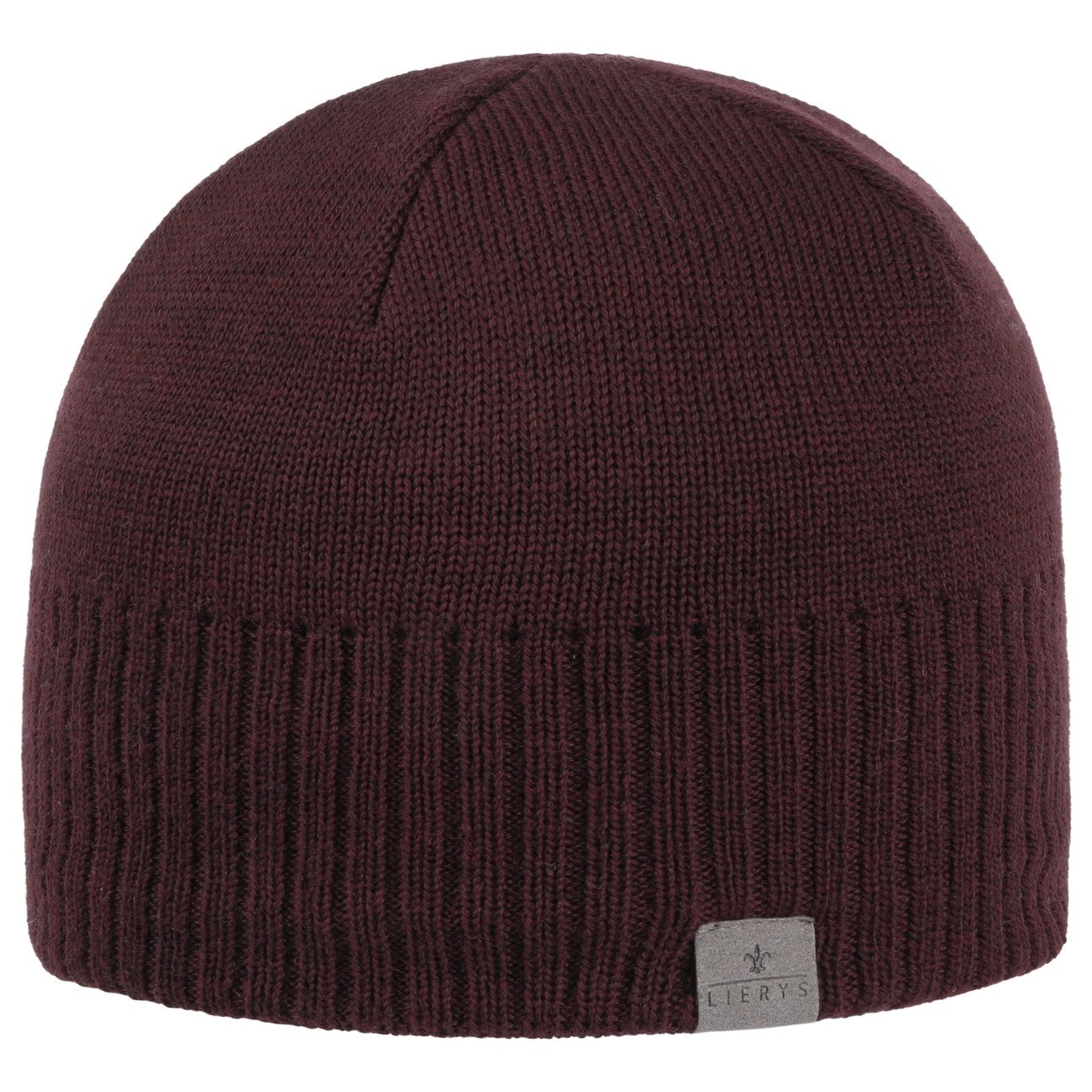 Lierys Fine Rip Merino Wool Beanie for Men & Women - Soft Warm Winter Hat for Skiing, Hiking & Outdoor Activities
