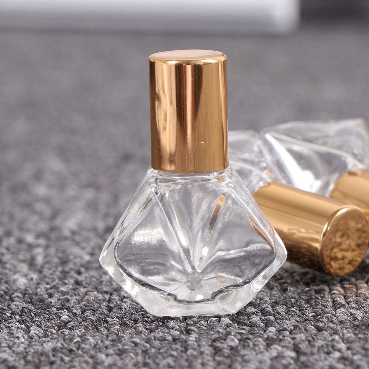 8Pcs Refillable 5ML Glass Roller Bottles for Essential Oils, Perfume & Cosmetics - Includes Funnel & Dropper - Perfect for Aromatherapy, DIY Skincare & Travel Size Liquids
