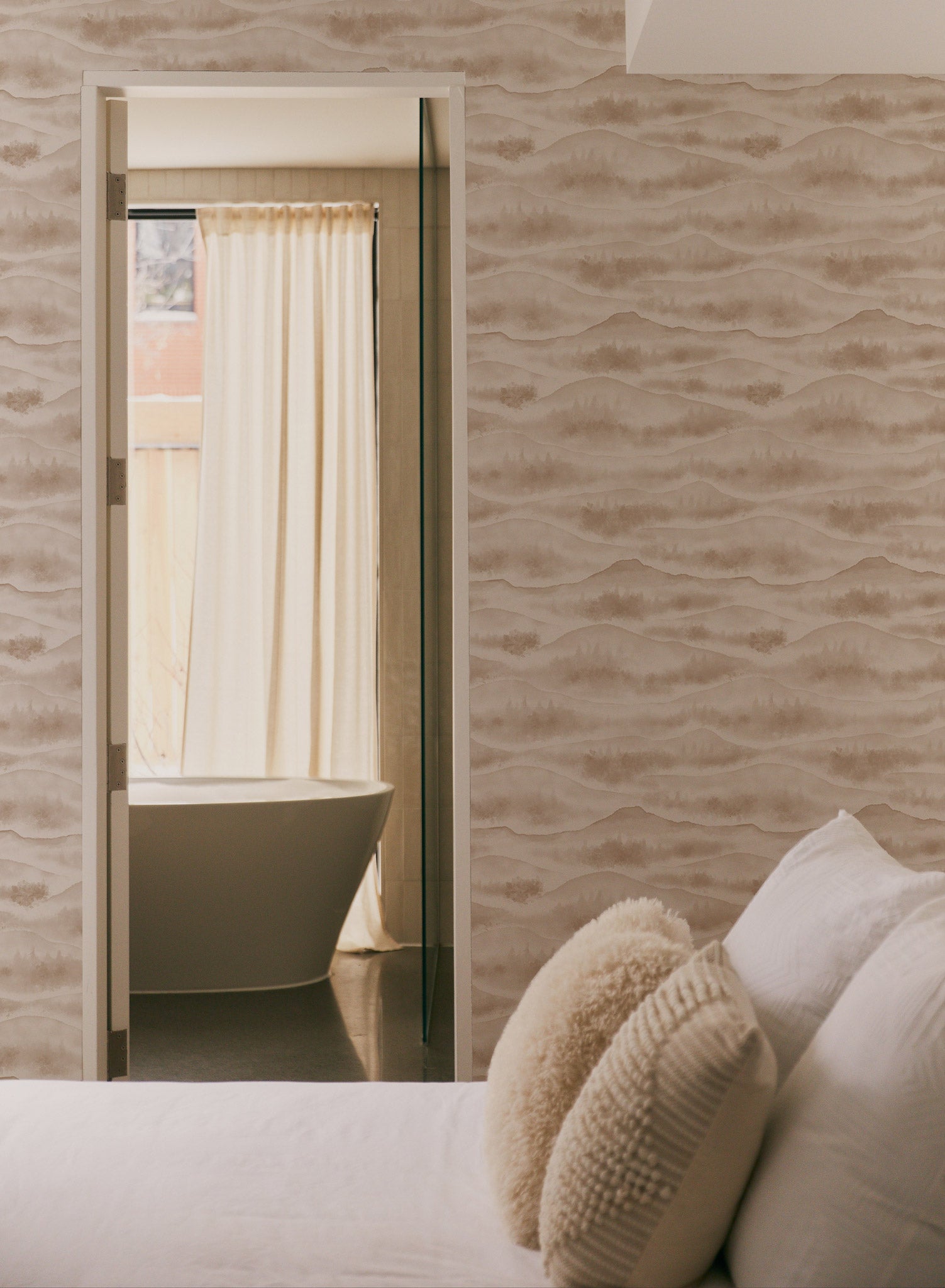 Hillside Lullaby Wallpaper - Nature Inspired Floral Wall Mural for Nursery, Bedroom & Living Room Decor