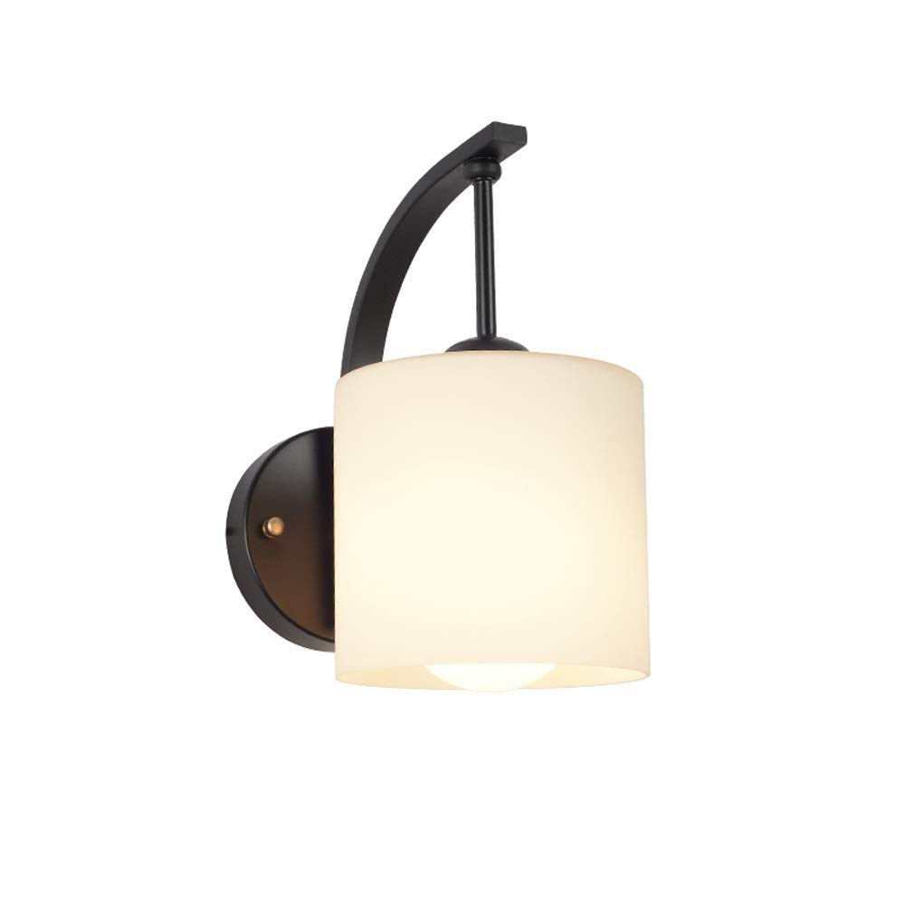 Nordic Art Candle Wall Lamp - Glass Shade Metal Sconce with Wrought Iron Edison E27 Base for Bedroom, Cafe & Dining Room Decor | Vintage Industrial Lighting for Home & Commercial Spaces