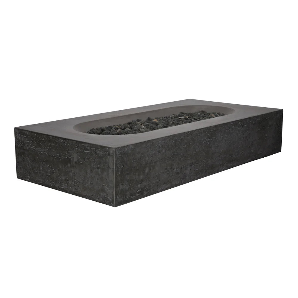 Alchemy Outdoor Patio Fire Table - 42 Inch Propane Fire Pit Table with Lava Rocks, Waterproof Cover - Perfect for Backyard, Deck, Garden, Poolside Gatherings & Outdoor Entertaining