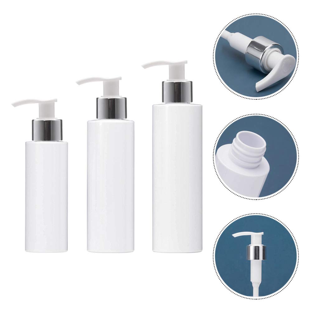 **Cabilock 3-Pack Refillable Squeeze Bottles for Shampoo, Lotion & Toiletries – Travel-Friendly Empty Pump Bottles for Portable Storage (Ideal for Gym, Travel & Home Use)**