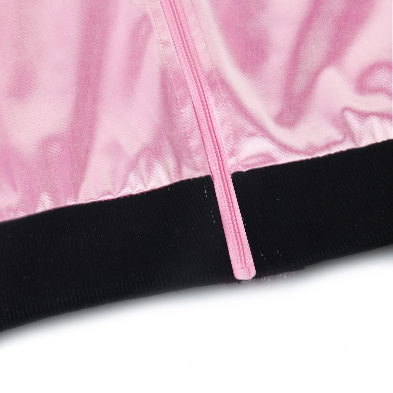 Vintage 1950s Pink Satin Jacket for Women - Retro Fancy Dress Coat with Detachable Scarf | Halloween Costume, Cosplay, Pinup Style Outfit, Themed Parties & Photo Shoots