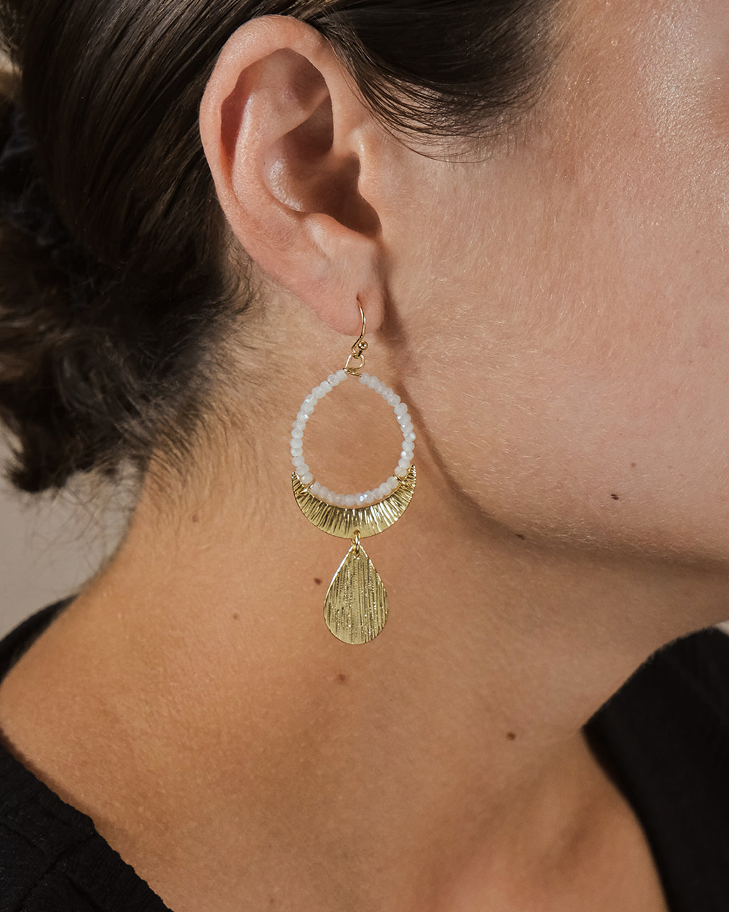 Elegant Beaded Dangle Earrings with Charms - Boho Chic Jewelry for Women - Perfect for Parties, Weddings & Everyday Wear
