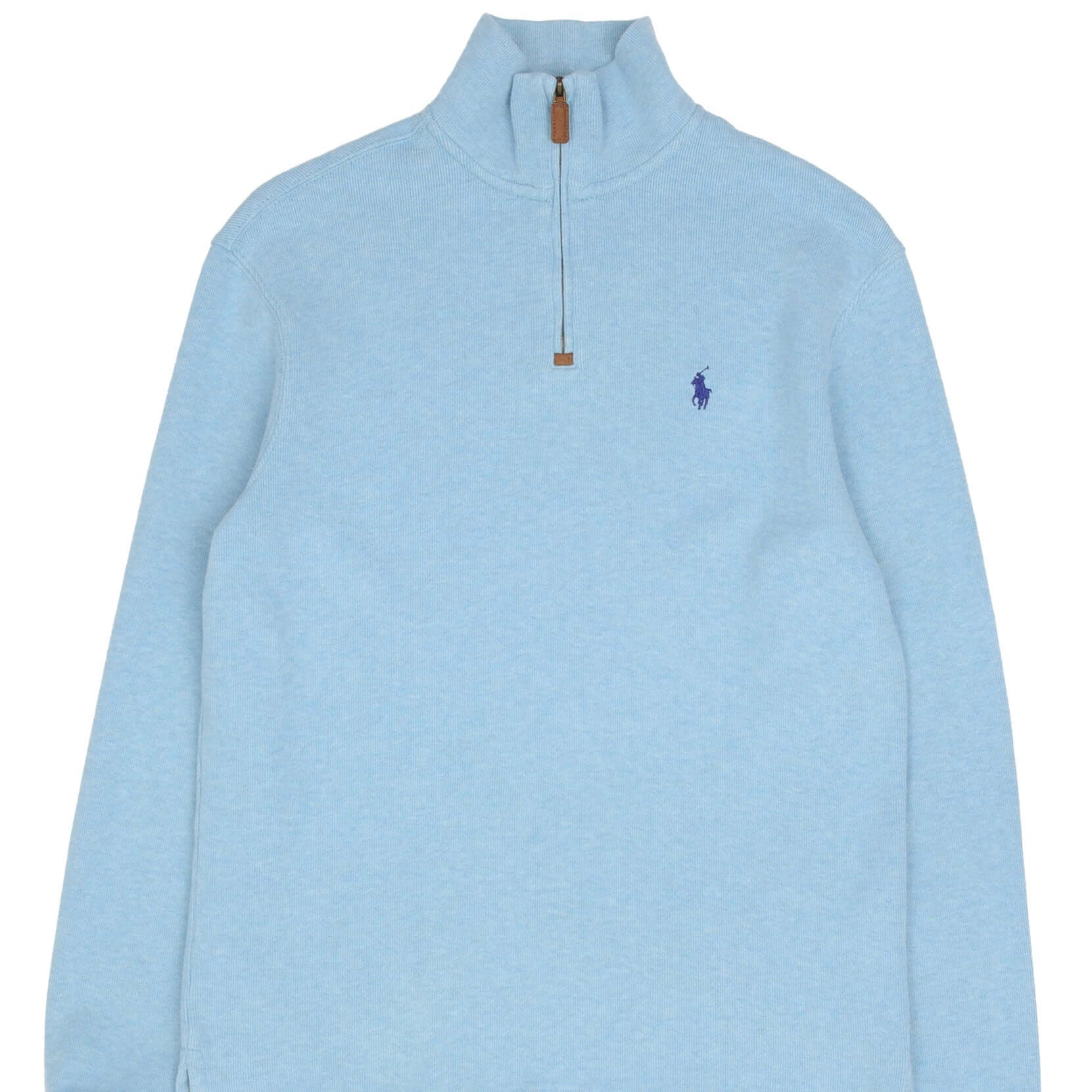 Polo Ralph Lauren Light Blue Quarter Zip Sweater for Men - Size Small | Casual & Business Wear