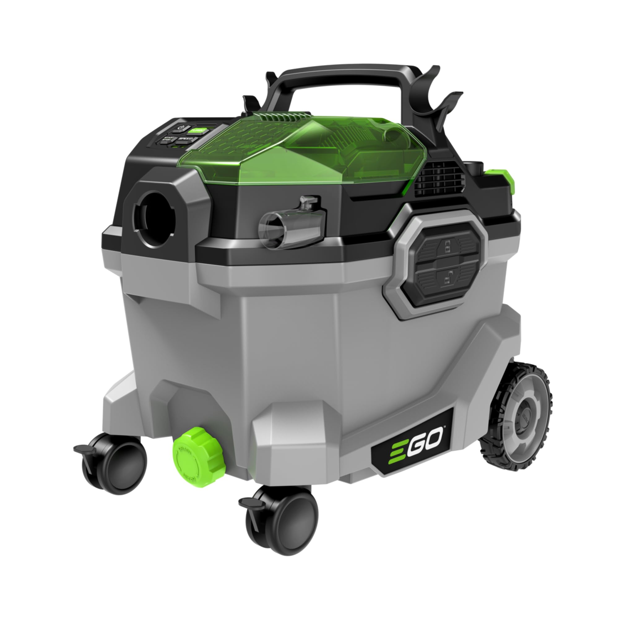 EGO WDV0900 9 Gallon 110 CFM 56V Cordless Wet Dry Vacuum Cleaner - Lithium Ion Battery Powered, Multi Power Modes, Remote Control (Battery & Charger Sold Separately) - Ideal for Home Cleaning, Garage Workshop, Car Detailing & Construction Sites