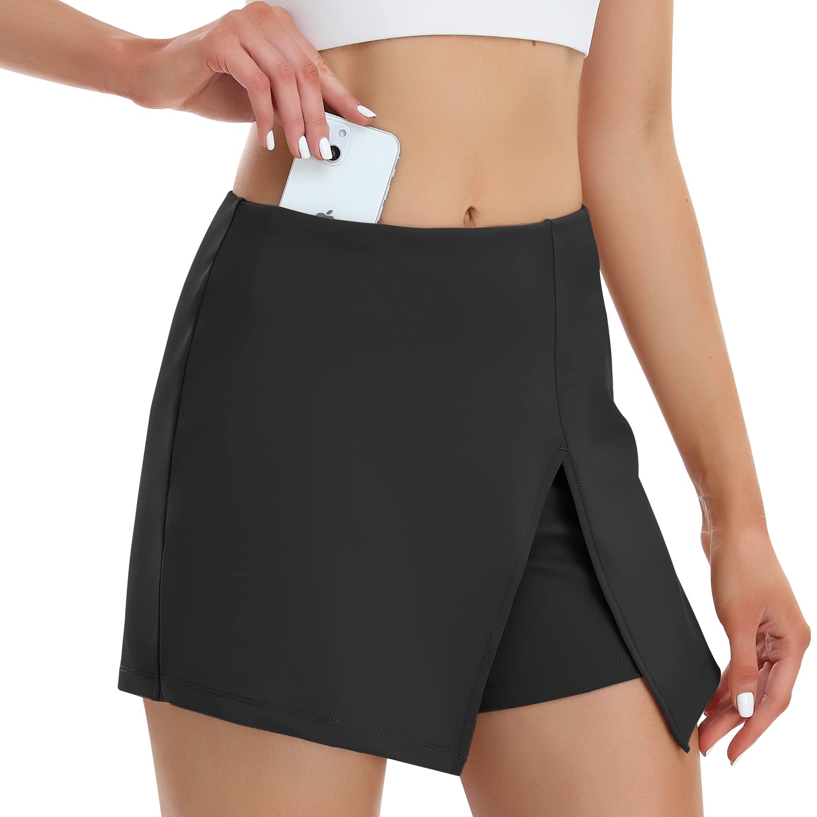 HISKYWIN High Waist Yoga Shorts for Women - 5