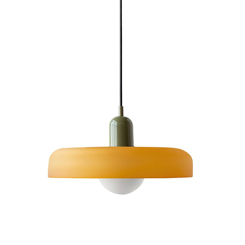 Modern Disc Orb Pendant Light Fixture - Sleek Minimalist Ceiling Lighting for Dining Room, Kitchen, Bedroom & Living Room Decor