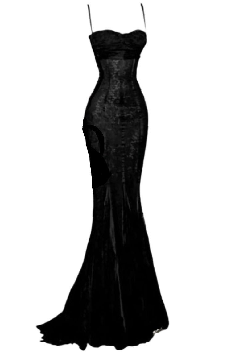 Elegant Black Lace Mermaid Prom Dress with Spaghetti Straps - Formal Evening Gown for Homecoming, Birthday Party & Special Occasions - Style J6000