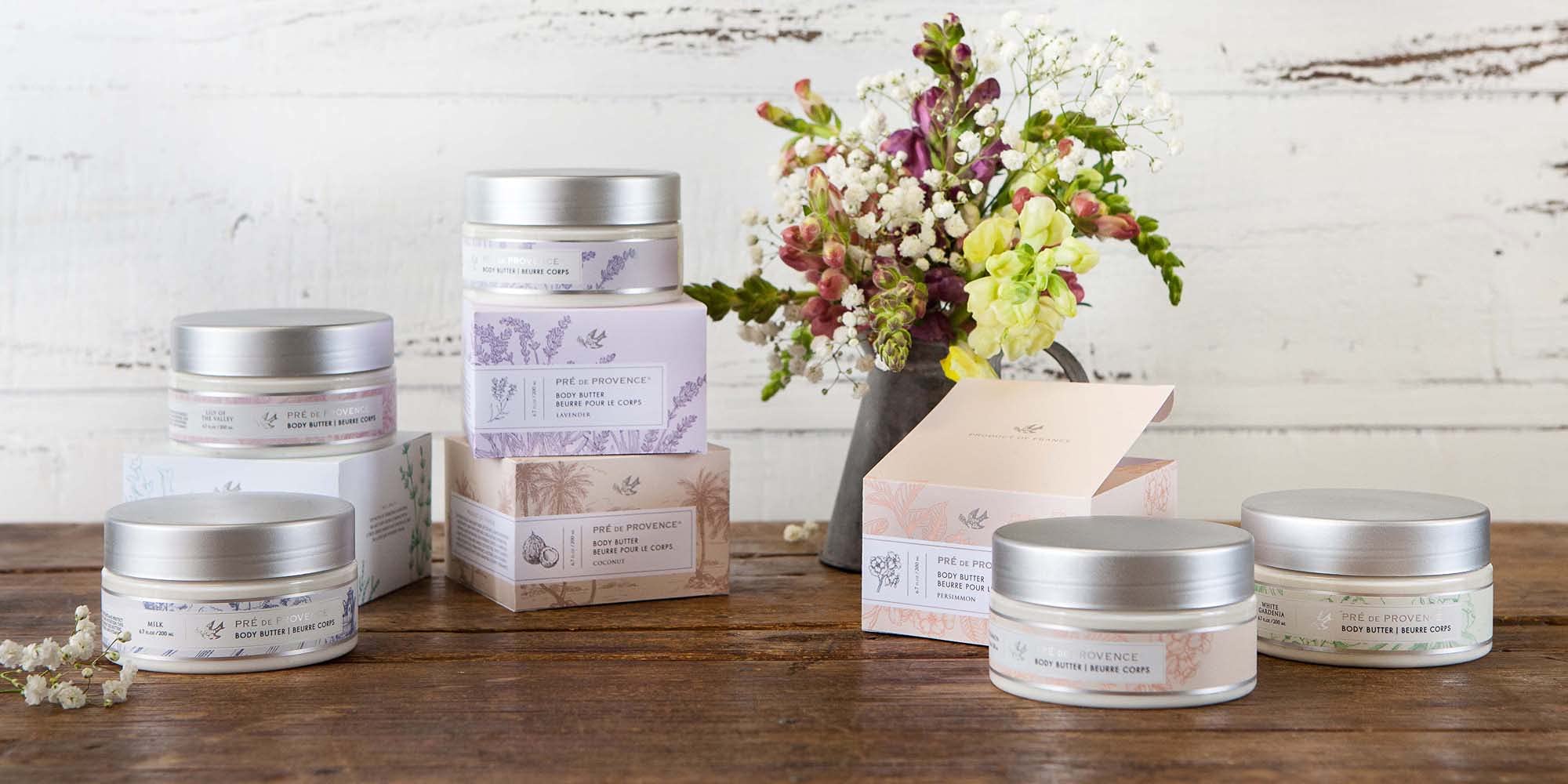 Pre de Provence Shea Butter Body Cream - Soothing & Hydrating Moisturizer for Dry Skin, 6.7 Fl Oz, Milk Scented - Luxurious French Skincare for Women - Perfect for Daily Hydration & After-Shower Use