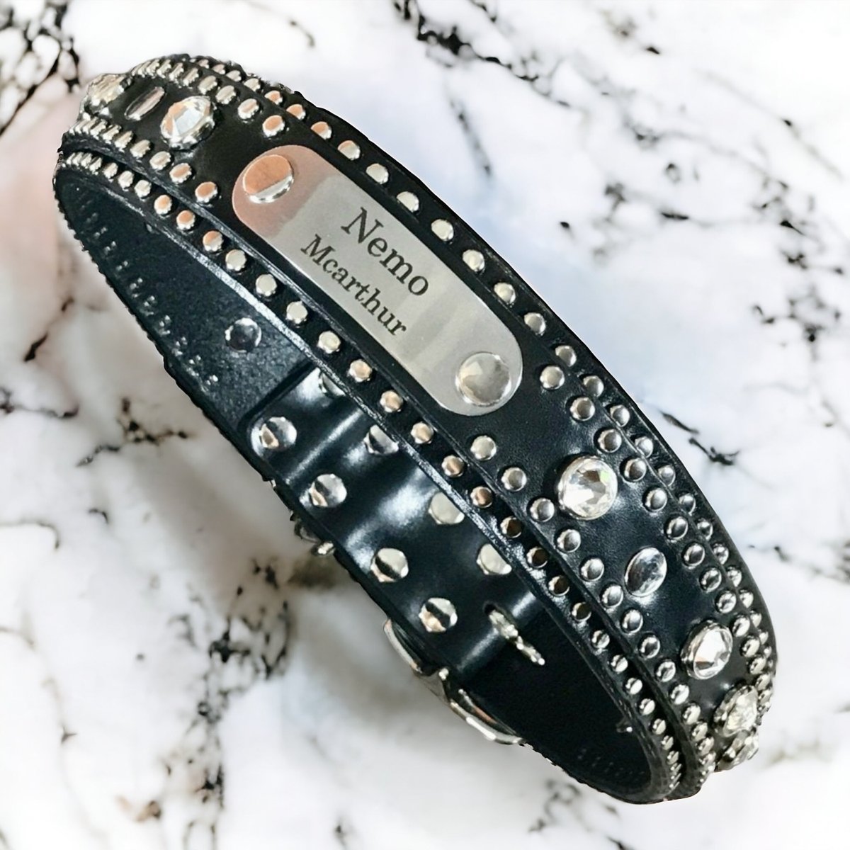 Premium Crystal Dog Collar - Sparkling Rhinestone Pet Collar for Small & Medium Dogs - Perfect for Parties, Weddings & Special Occasions