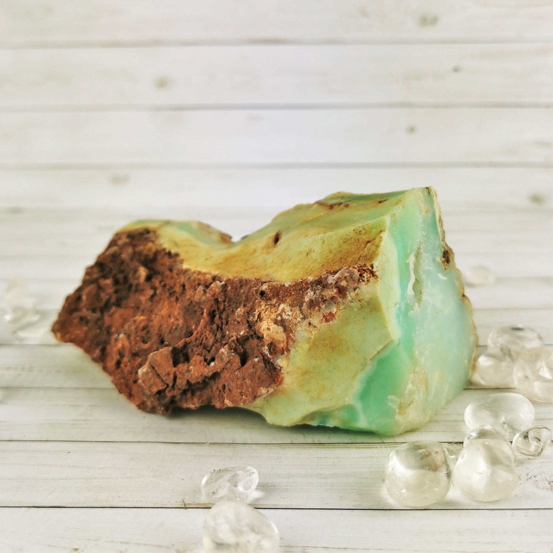 Natural Chrysoprase Crystal Specimen - Healing Stone for Jewelry Making, Meditation & Home Decor - Raw Green Gemstone for Collectors & Spiritual Use