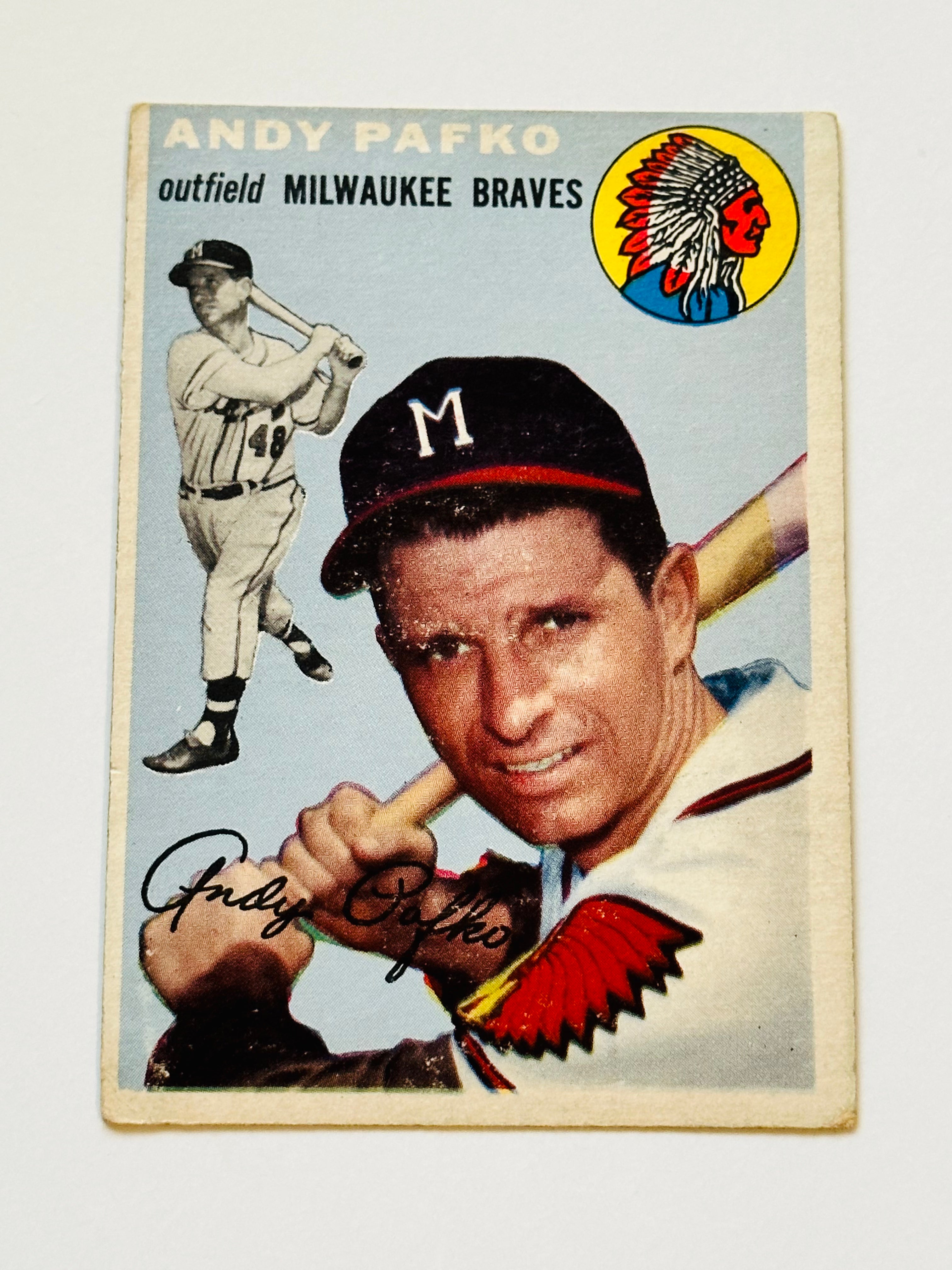 1954 Topps Andy Pafko Baseball Card - Vintage MLB Collectible - Perfect for Sports Memorabilia Collections & Baseball Fan Gifts