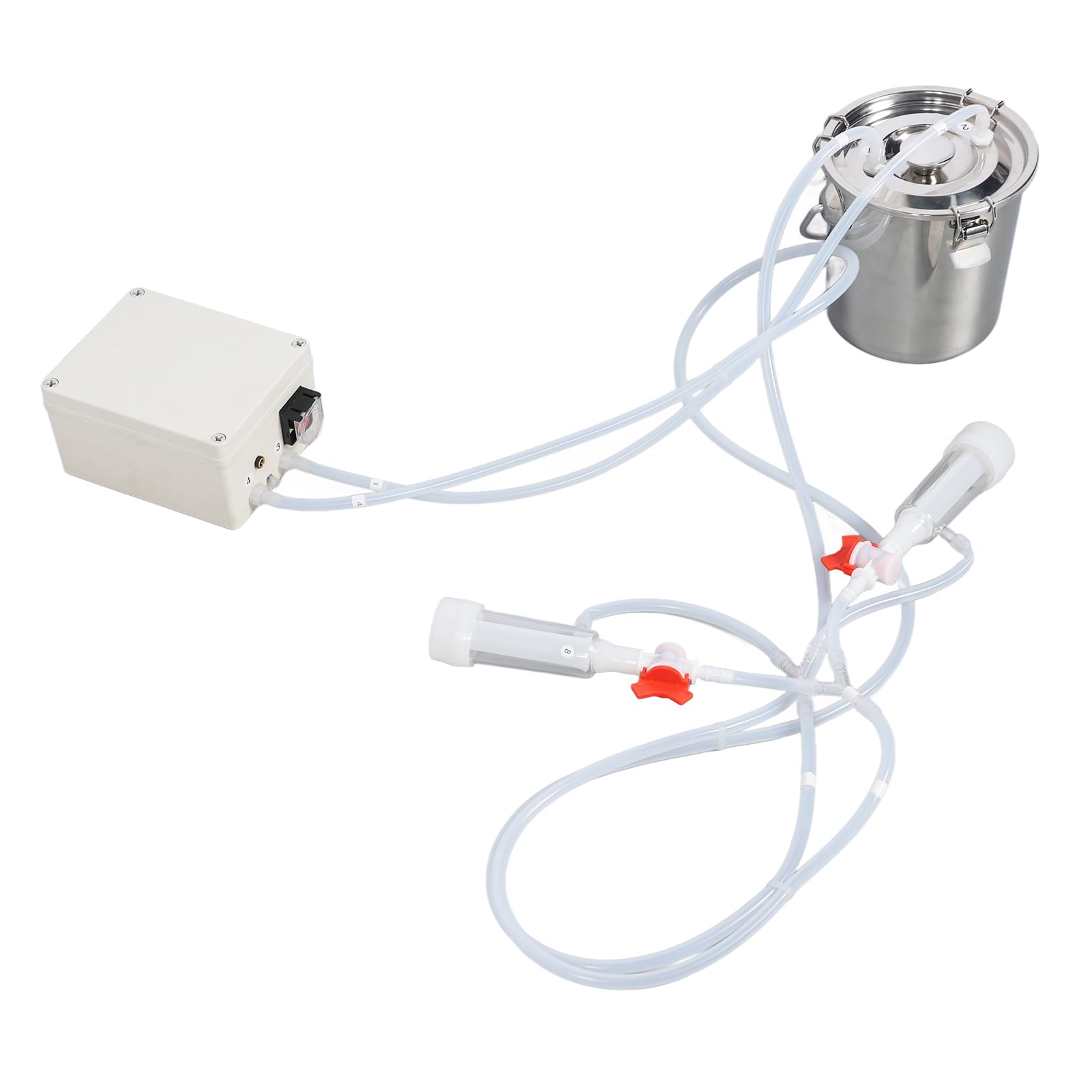 Electric Goat Milking Machine with 3000mAh Rechargeable Battery - Portable Milking Supplies for Small Farms & Homesteads - Perfect for Dairy Goat Milking, Cheese Making & Farm Use