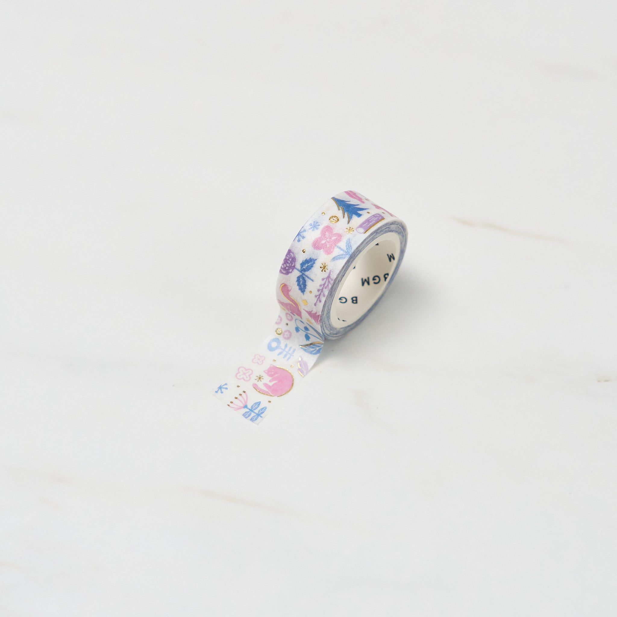 BGM Kusahana Techo Series Foil Masking Tape - Decorative Washi Tape for Scrapbooking, Journaling & DIY Crafts - Perfect for Bullet Journals, Gift Wrapping & Home Decor