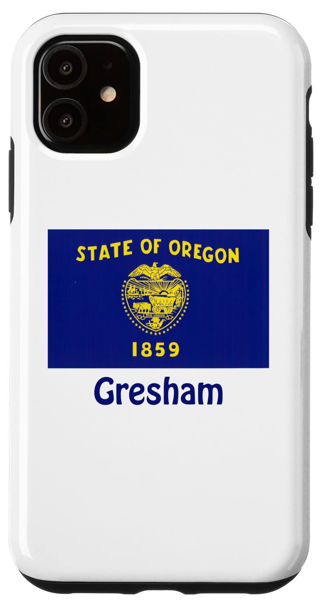iPhone 11 Case with Oregon USA Flag Design - Durable Protective Cover for iPhone 11 - Perfect Gift Souvenir for Travelers & Patriotic Americans - Ideal for Everyday Use, Travel, and Special Occasions