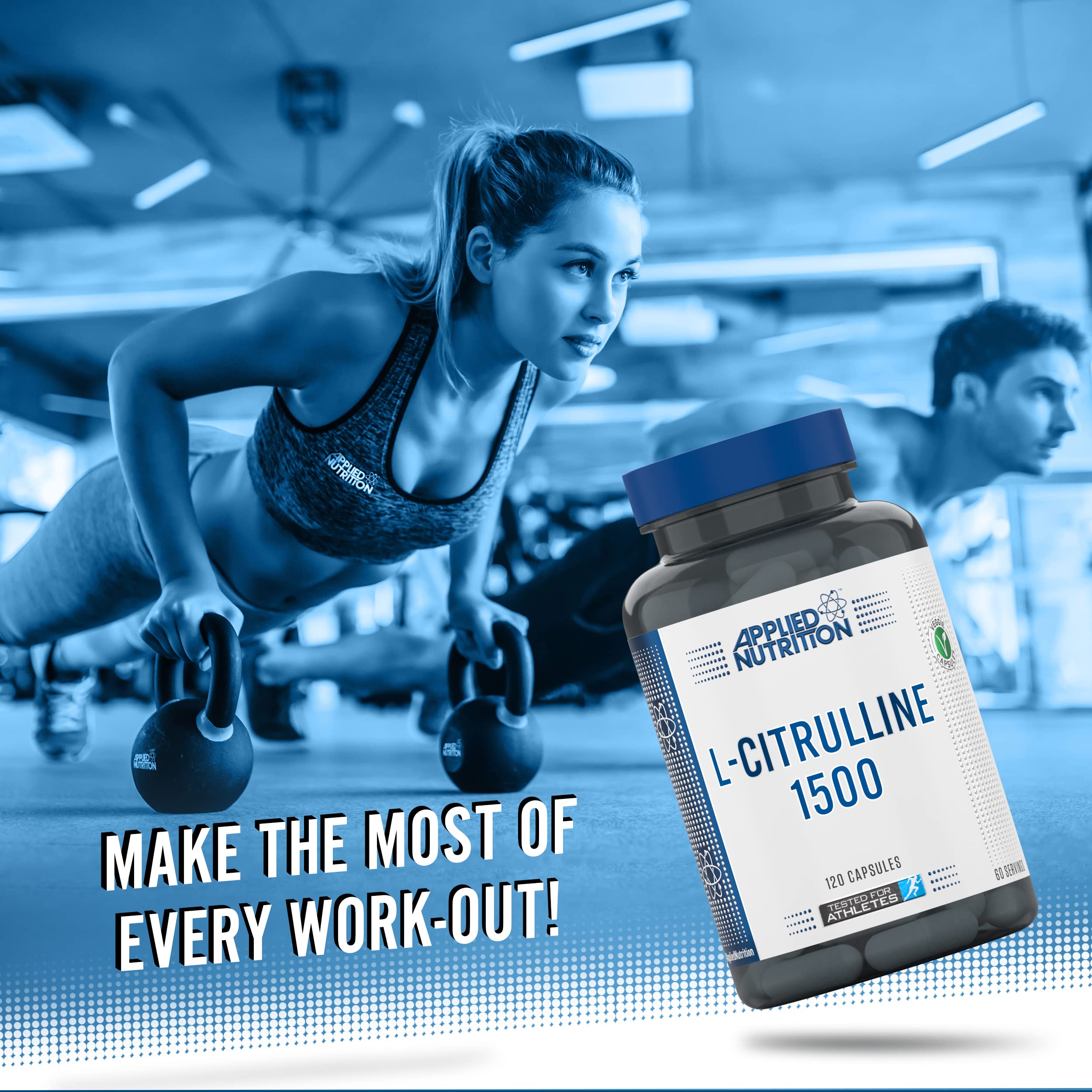 Applied Nutrition L-Citrulline 120 Capsules – Premium Amino Acid Supplement for Muscle Recovery, Energy Boost & Heart Health | Ideal for Athletes, Bodybuilders & Fitness Enthusiasts