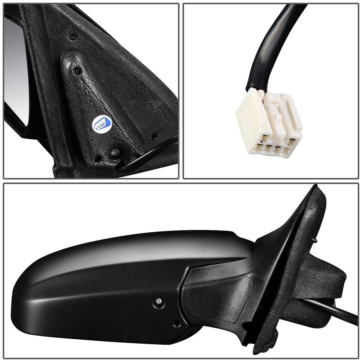 Auto Dynasty MA1320146 MA1321146 Pair OE Style Powered & Heated Side View Mirrors - Compatible with 2005-2006 Mazda Tribute | Perfect for Winter Driving & Enhanced Visibility