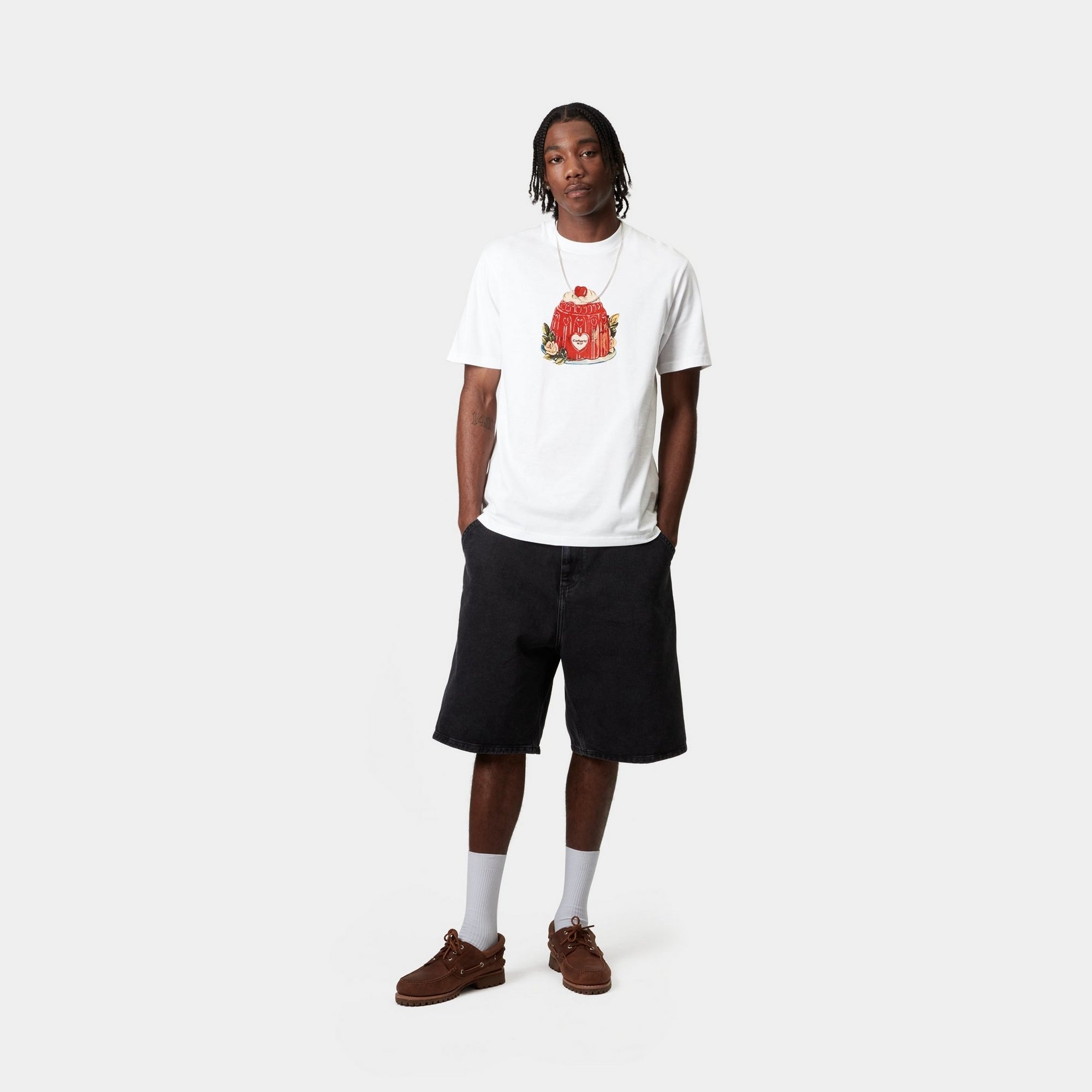 Premium White Pudding T-Shirt for Men & Women - Soft Cotton Comfort Fit Tee - Perfect for Casual Wear, Outings & Everyday Fashion