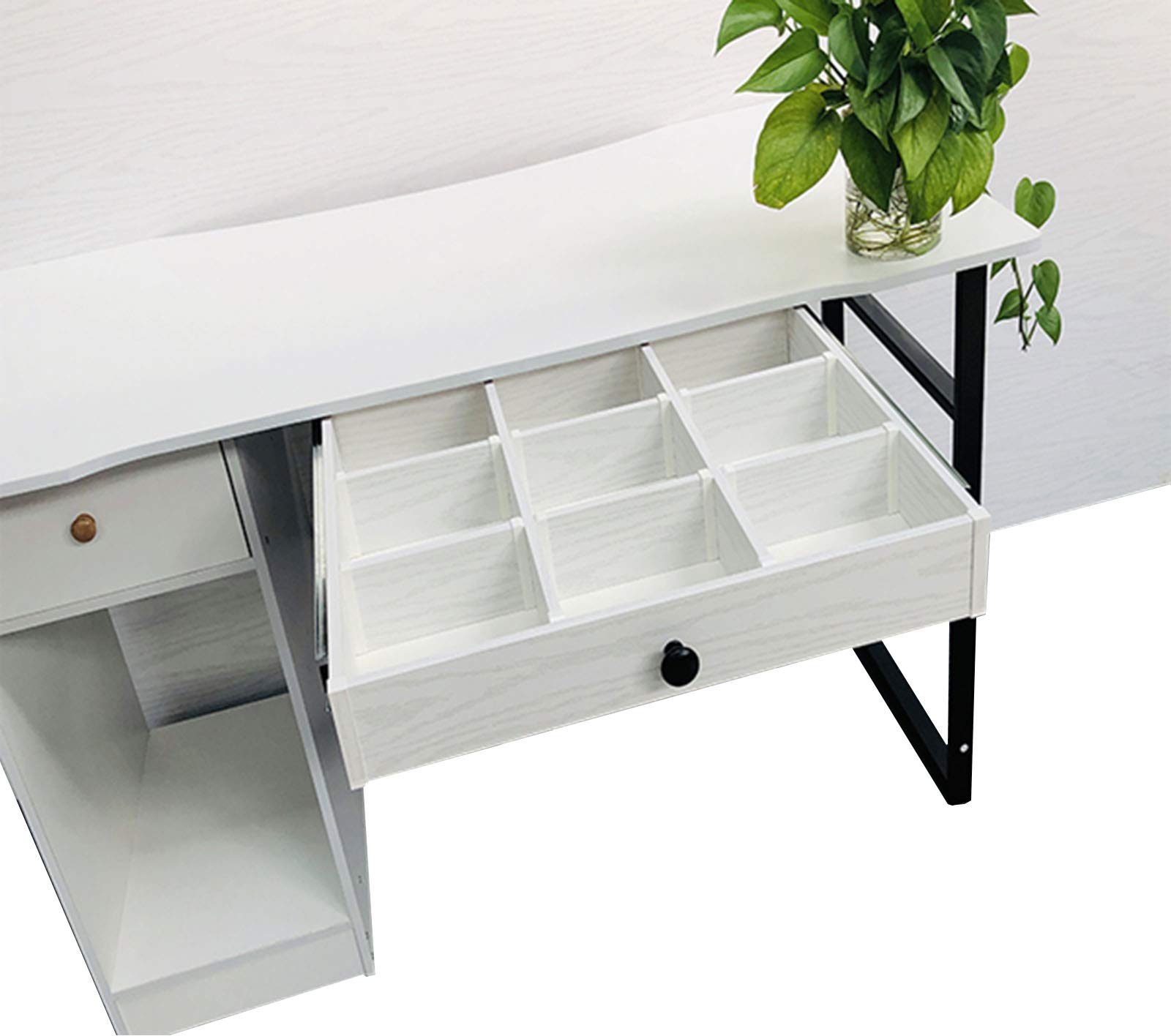 ABCWY Under Desk Storage Organizer - Attachable Pull-Out Drawer with Smooth Sliding Tracks for Office, Bedroom, School & Kitchen - Perfect for Maximizing Workspace & Home Organization
