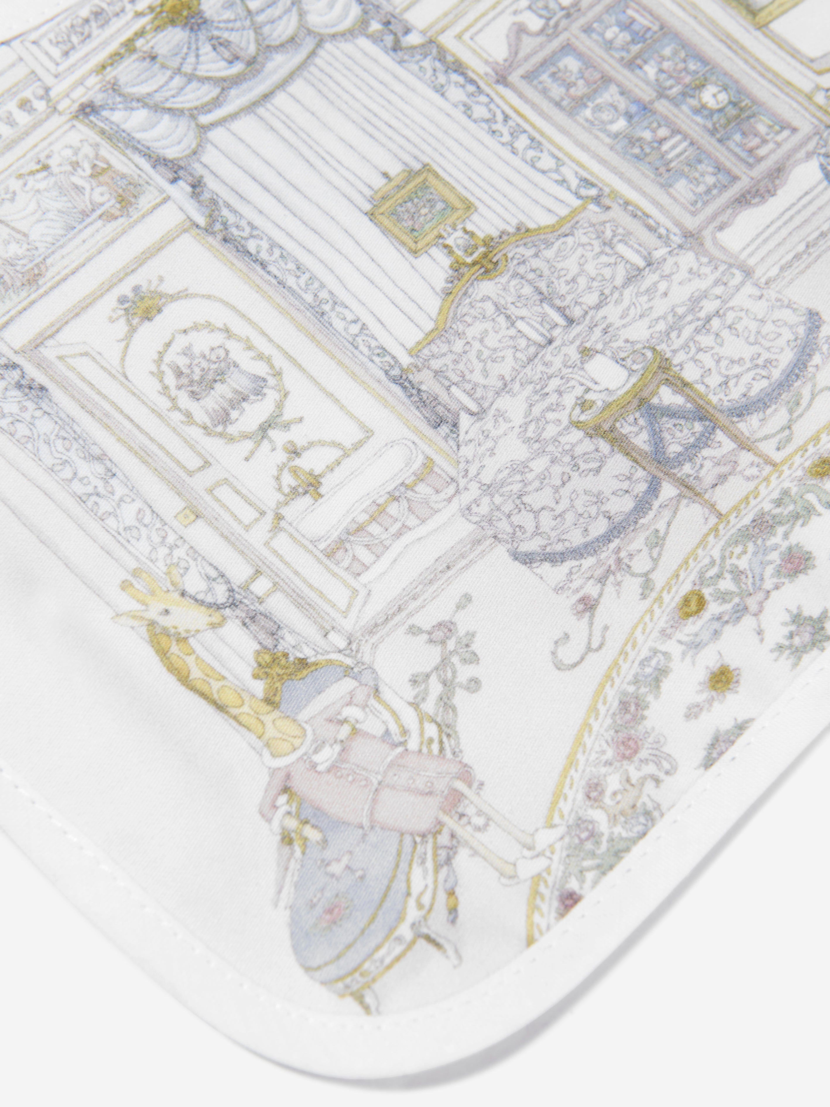 Atelier Choux Premium French Baby Satin Bib - Soft Blue for Newborns & Infants - Perfect for Feeding, Drooling & Photo Shoots