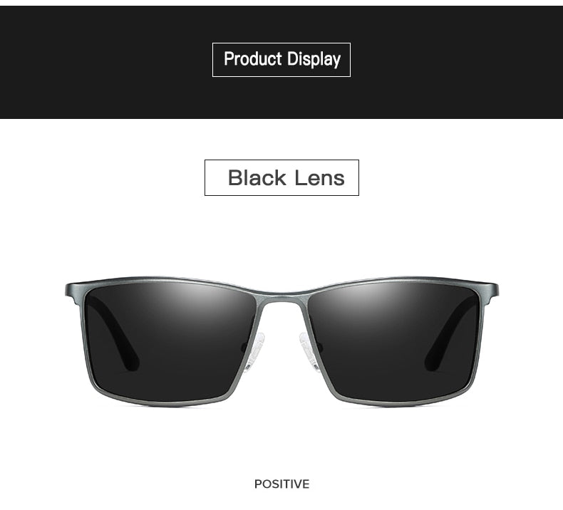 Aidien Unisex Full Rim Aluminum Magnesium Square Reading Glasses & Sunglasses B8676 - Stylish Eyewear for Reading, Outdoor Activities & Fashion Accessories