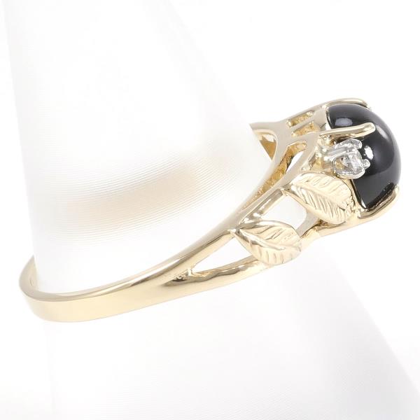 14K Yellow Gold & White Gold Coral Diamond Ring for Women - Elegant Bridal, Engagement, Anniversary & Party Jewelry Gift