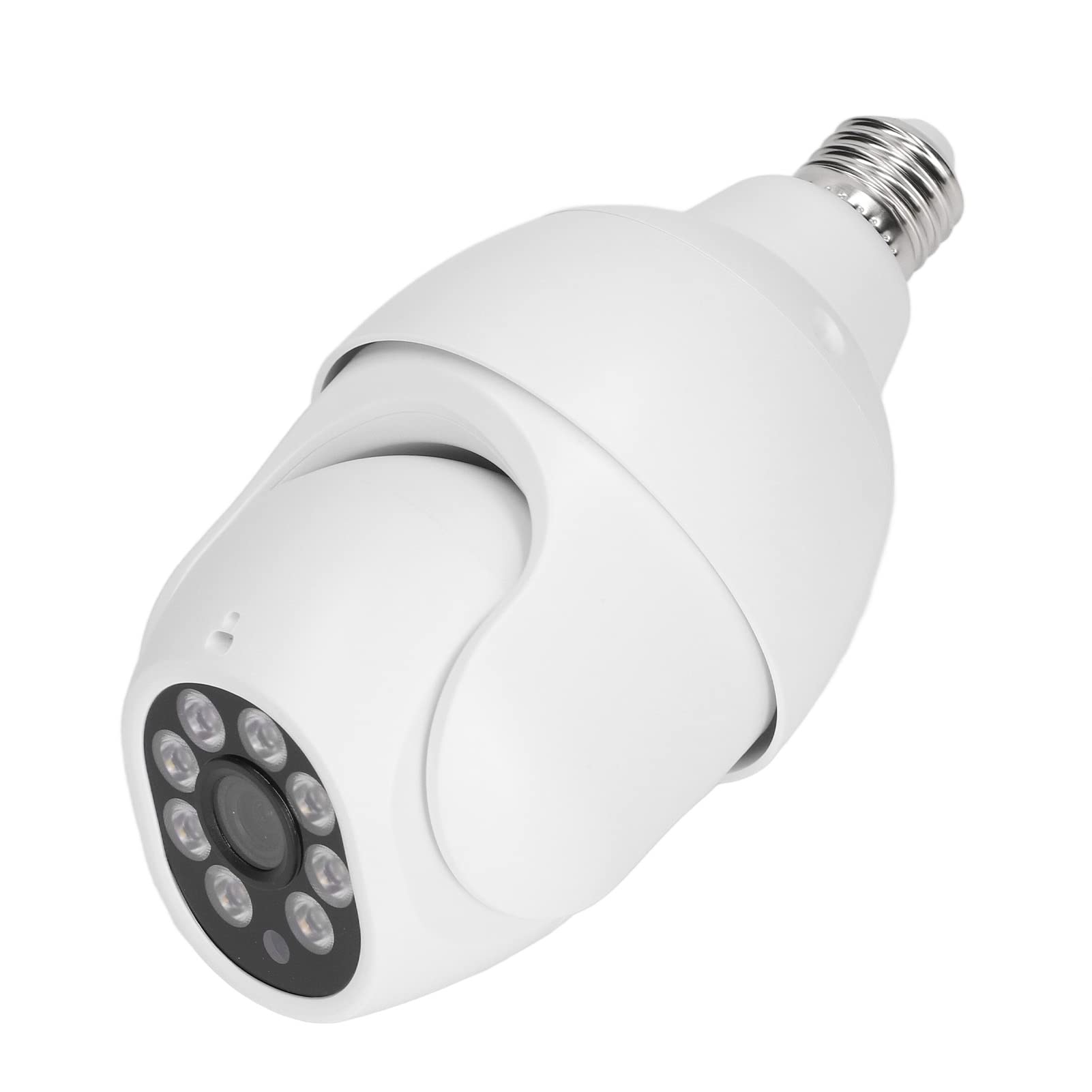 Akozon HD Security Camera with Night Vision, E27 Bulb Camera for Indoor/Outdoor Surveillance - Monitor Home, Office, Garage & Baby Room
