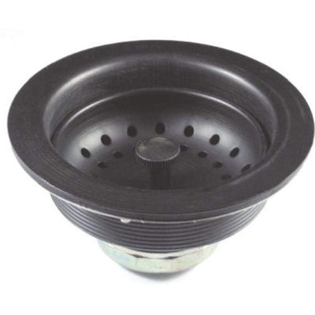 DANCO 3-1/2 Inch Kitchen Sink Drain Strainer Assembly - Oil Rubbed Bronze Metal Basket Strainer Replacement for 3.5