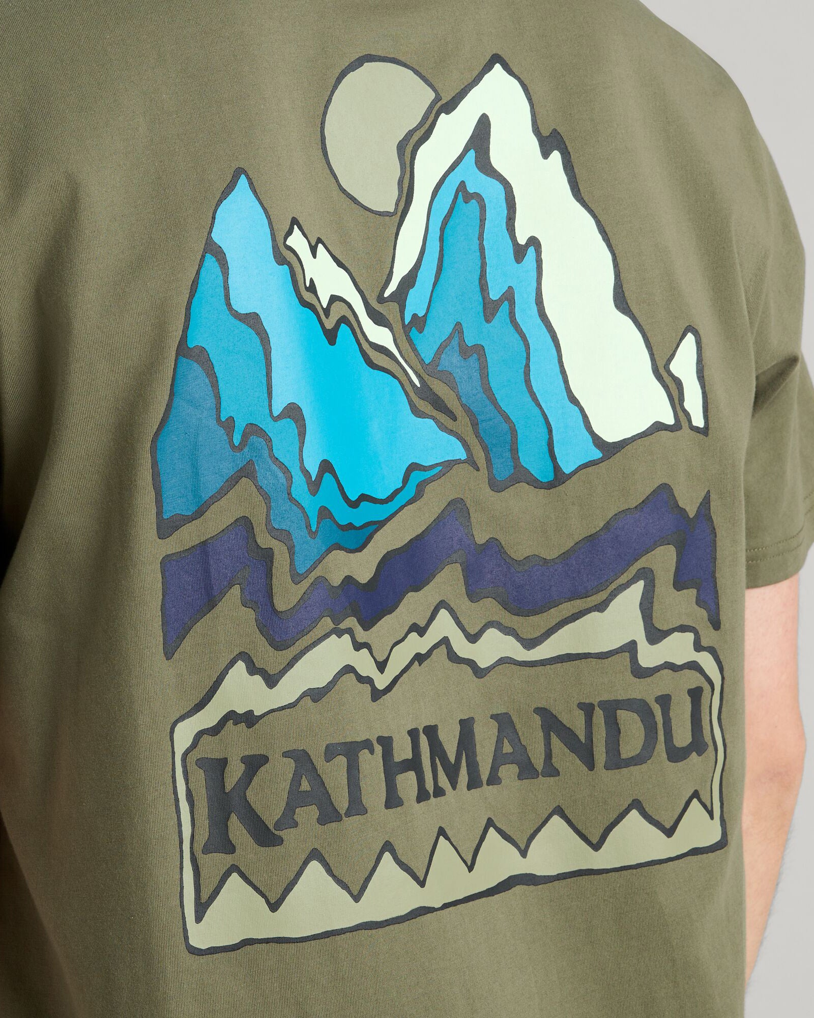 Men's Summit Print Organic Cotton T-Shirt - Eco-Friendly Casual Tee for Outdoor Adventures & Everyday Wear
