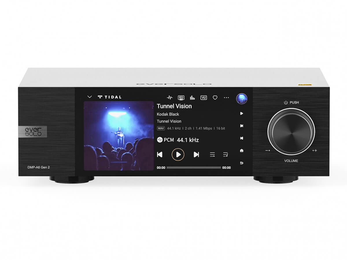 Eversolo DMP A6 Gen 2 Hi-Fi Digital Music Player - High Resolution Audio Streamer with Wi-Fi & Bluetooth, Lossless Playback for Home Theater & Audiophile Systems