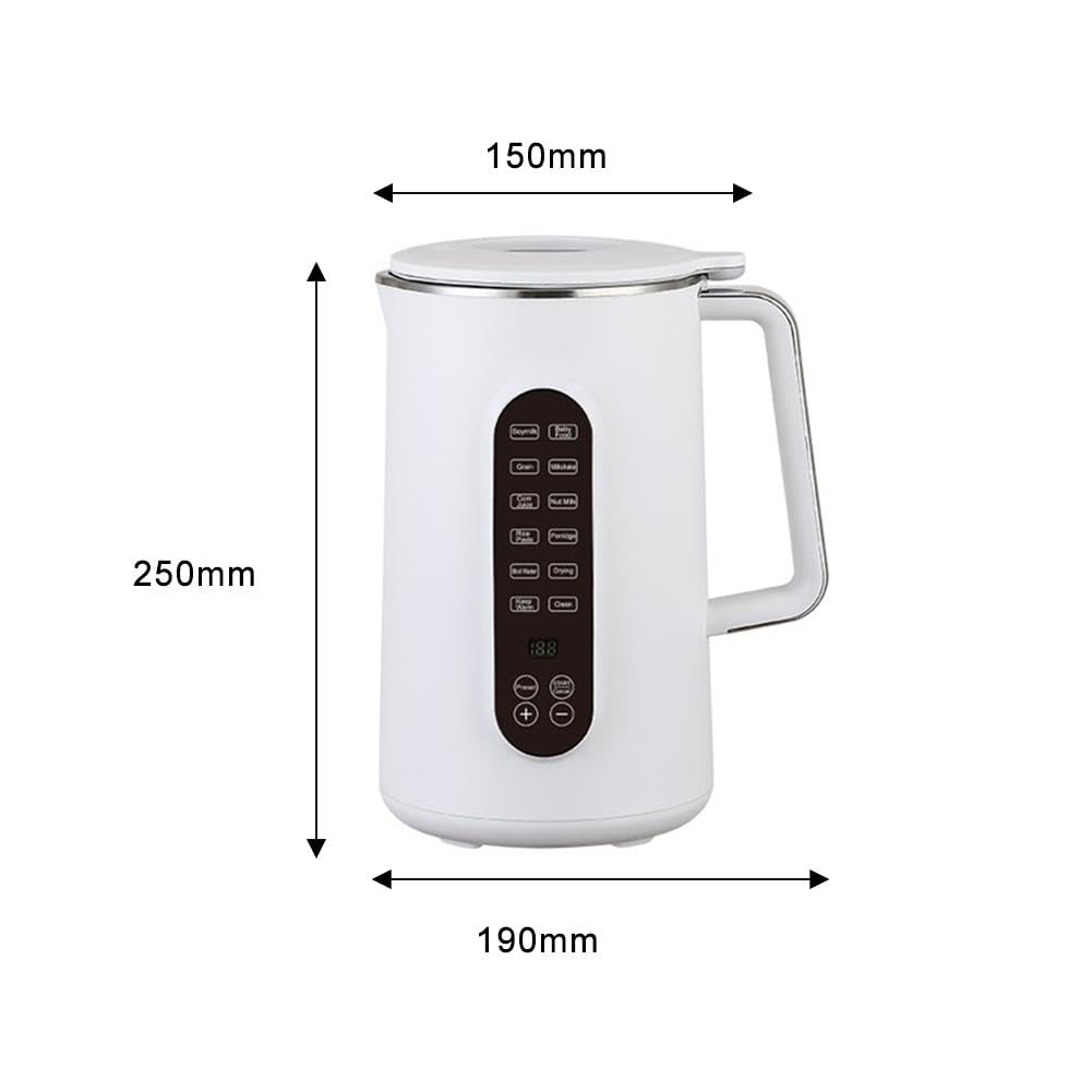 40oz Automatic Nut Milk Maker Machine - 8-in-1 Soy Milk Maker for Homemade Almond, Oat, Soy Milk & Juice with Timer, Auto Clean & Keep Warm | Perfect for Vegan, Keto & Healthy Lifestyle