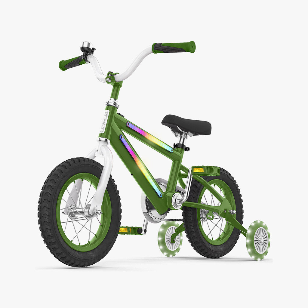 Light Rider 12 LED Kids Bike with Flashing Wheels - Best Children's Light Up Bicycle for Night Riding, Birthday Gifts & Outdoor Play