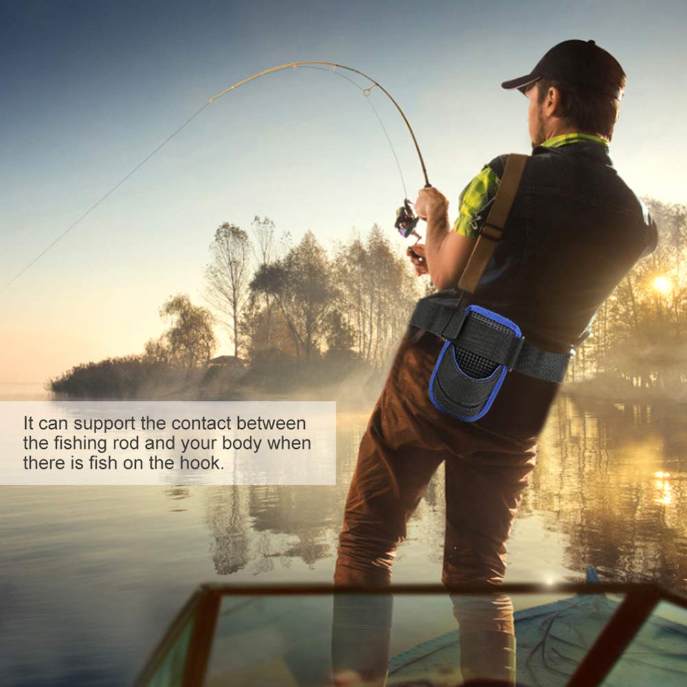 **Waterproof Fishing Waist Belt – Lightweight Rod Holder with Oxford Fabric for Outdoor Fishing – Perfect for Shore, Boat & Kayak Fishing**