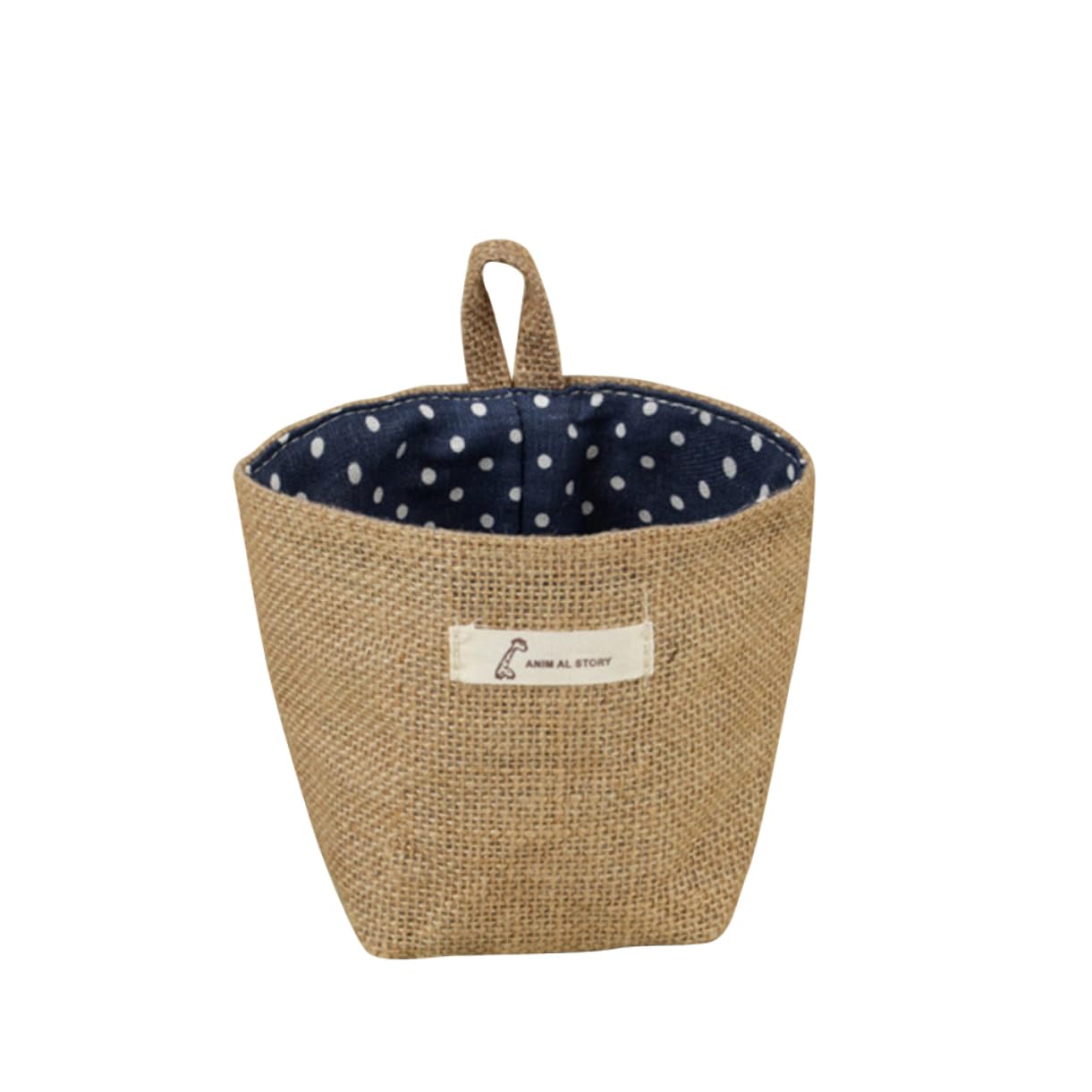 Happyyami Fabric Flower Pot Storage Basket - Hanging Organizer Bag for Plants, Home Decor, and Small Items - Perfect for Indoor & Outdoor Use, Bathroom, Kitchen, and Garden Organization