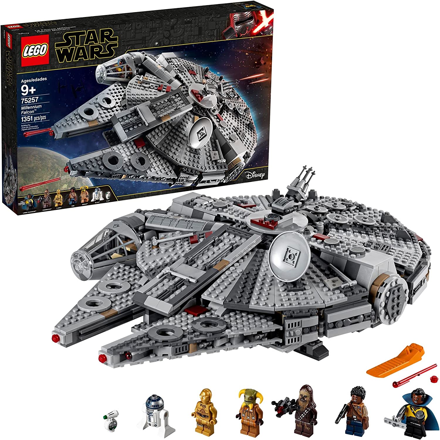 LEGO Star Wars The Rise of Skywalker Millennium Falcon 75257 Building Kit - Ultimate Collectible Starship Model for Adults & Kids - Perfect for Display, Play & Star Wars Fans Collection