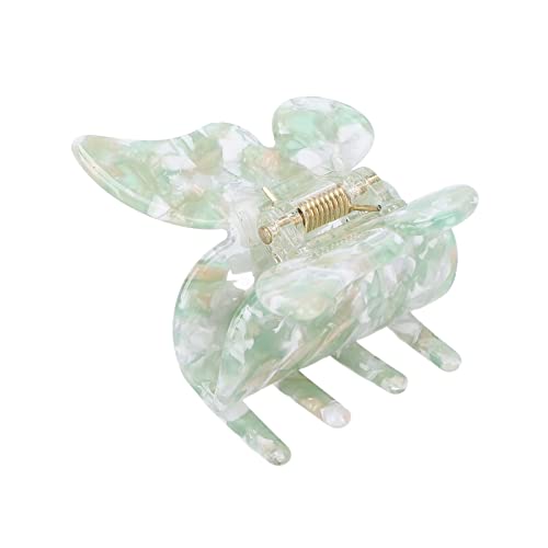 Decorative Hair Claw Clips for Women - Durable Metal Spring Hair Clips for Styling (Mist Jade Mint) - Perfect for Updos & Ponytails