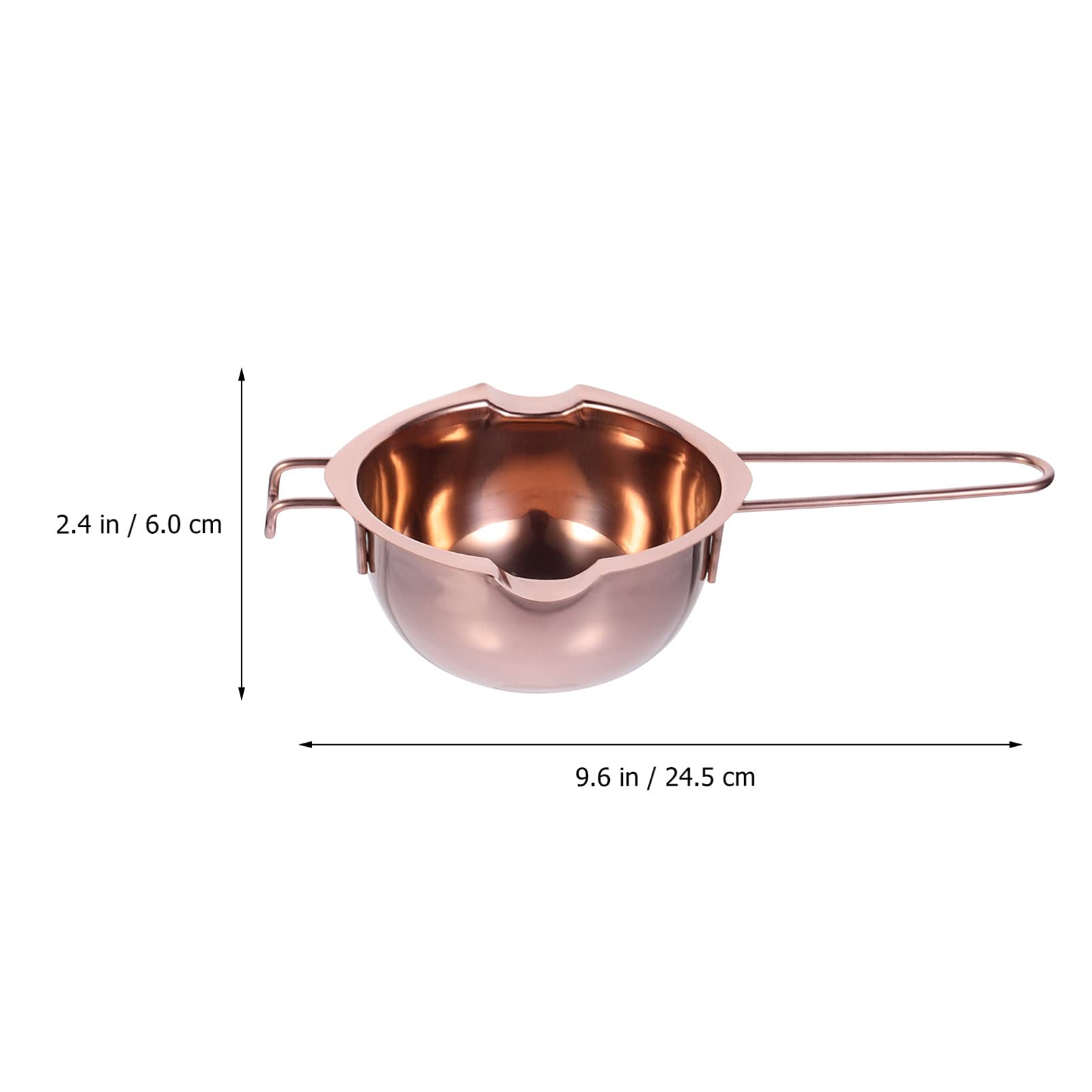 1pc Stainless Steel Melting Pot for Chocolate, Candy, Wax - Kitchen Baking Supplies & Tools - Perfect for DIY Desserts, Fondue, Candle Making & Candy Crafting