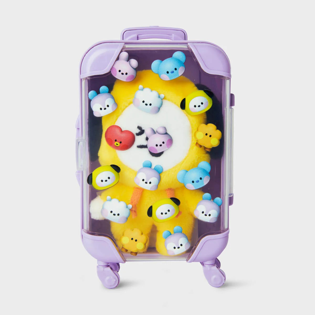 BT21 Mini BIG & TINY Edition Luggage Plush Doll - Chimmy Cute Travel Buddy for BTS Fans, Kids & Collectors | Perfect for Home Decor, Gifts & Travel Accessories