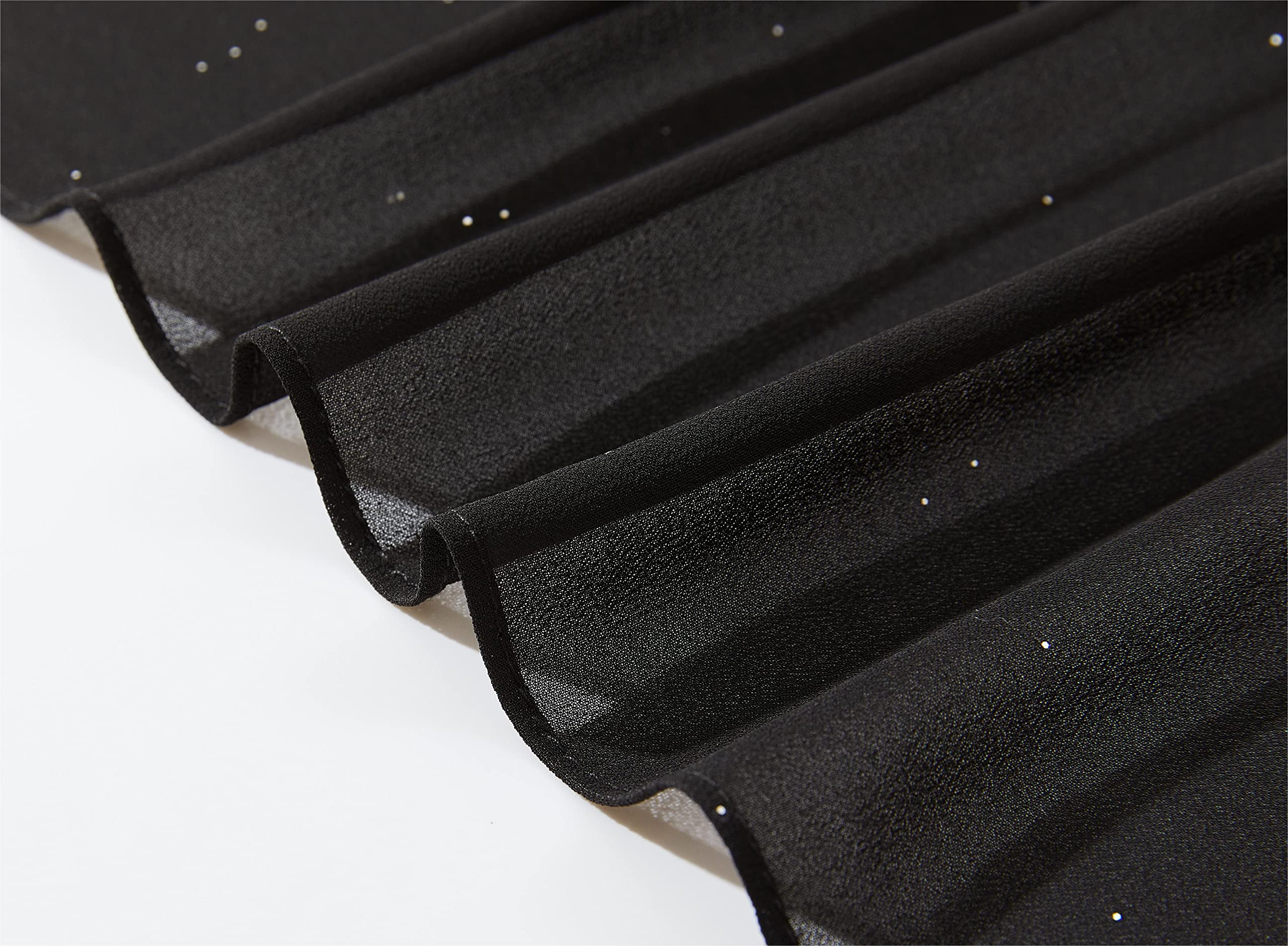 Elegant Sheer Chiffon Shawls & Wraps for Women - Soft Silky Sparkly Wedding Bridal Scarf - Perfect for Evening Dresses, Formal Events & Special Occasions